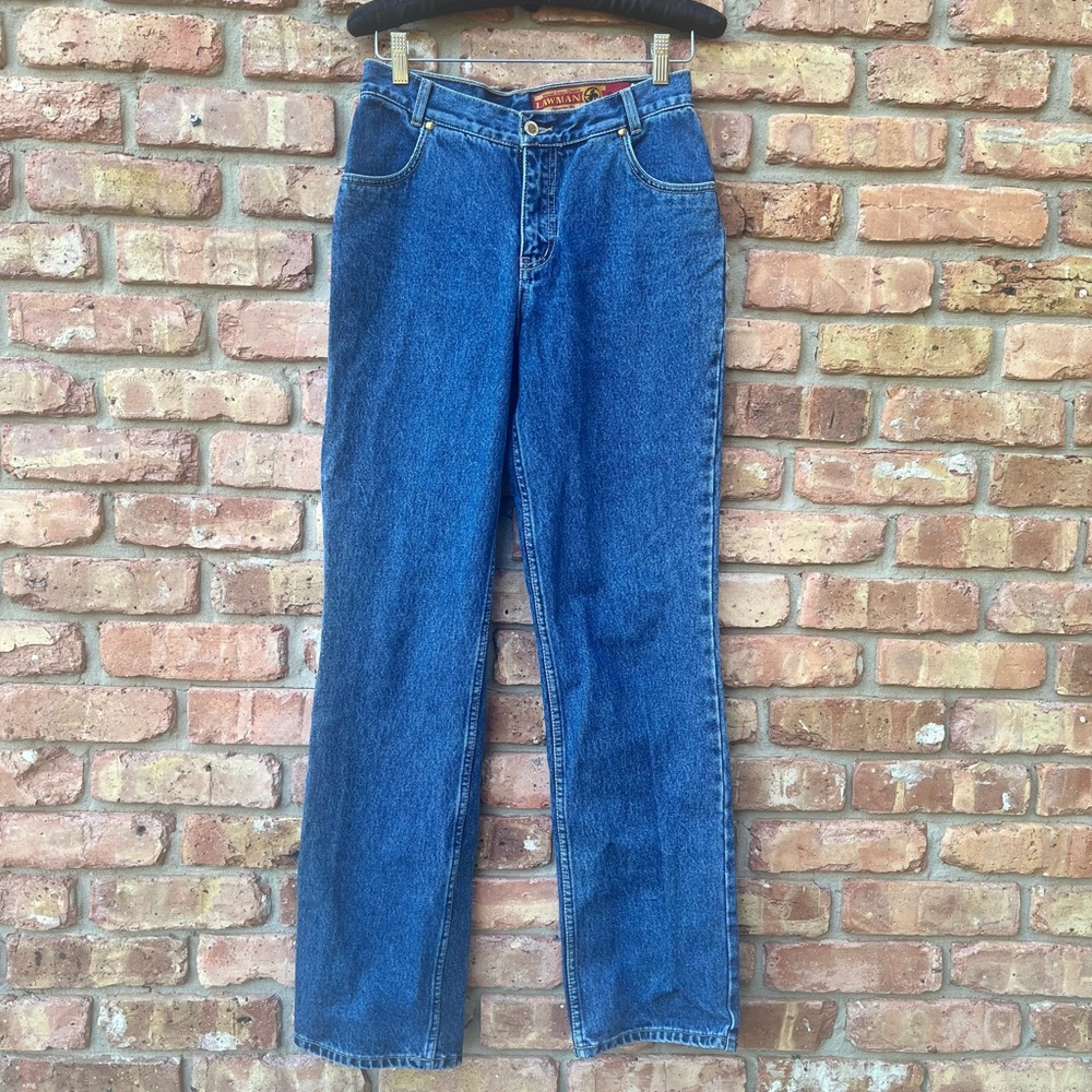 LAWMAN VINTAGE '90S WESTERN COWGIRL DENIM MEDIUM SLIM BLUE JEANS GUC HIGH RISE
